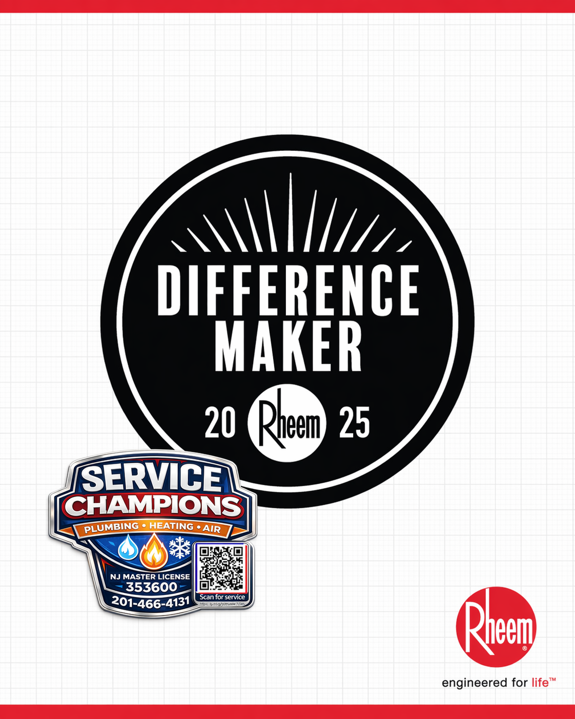 Rheem 2025 Difference Maker award
